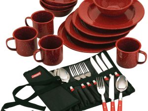 24-Piece Enamel Dinnerware Set
