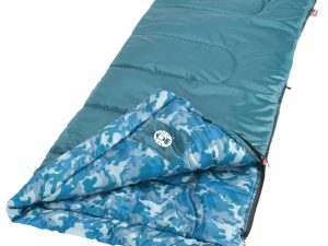 Kids Camo&trade; 45&deg;F Youth Sleeping Bag, Blue Camo