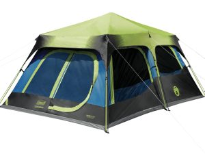 10-Person Dark Room Instant Cabin Tent with Rainfly