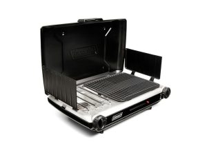 Classic 2-in-1 Camping Grill/Stove, Black